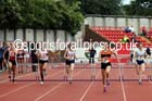 Inter girls 300 metres hurdles, English Schools Track and Field. Photo: David T. Hewitson/Sports for All Pics